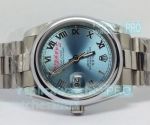 Replica Rolex Datejust Men's Watch Ice Blue Face Stainless Steel 36MM